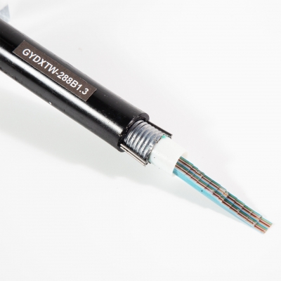 GYDXTW 中心束管式全填充型金属加强件轻铠装光纤带光缆